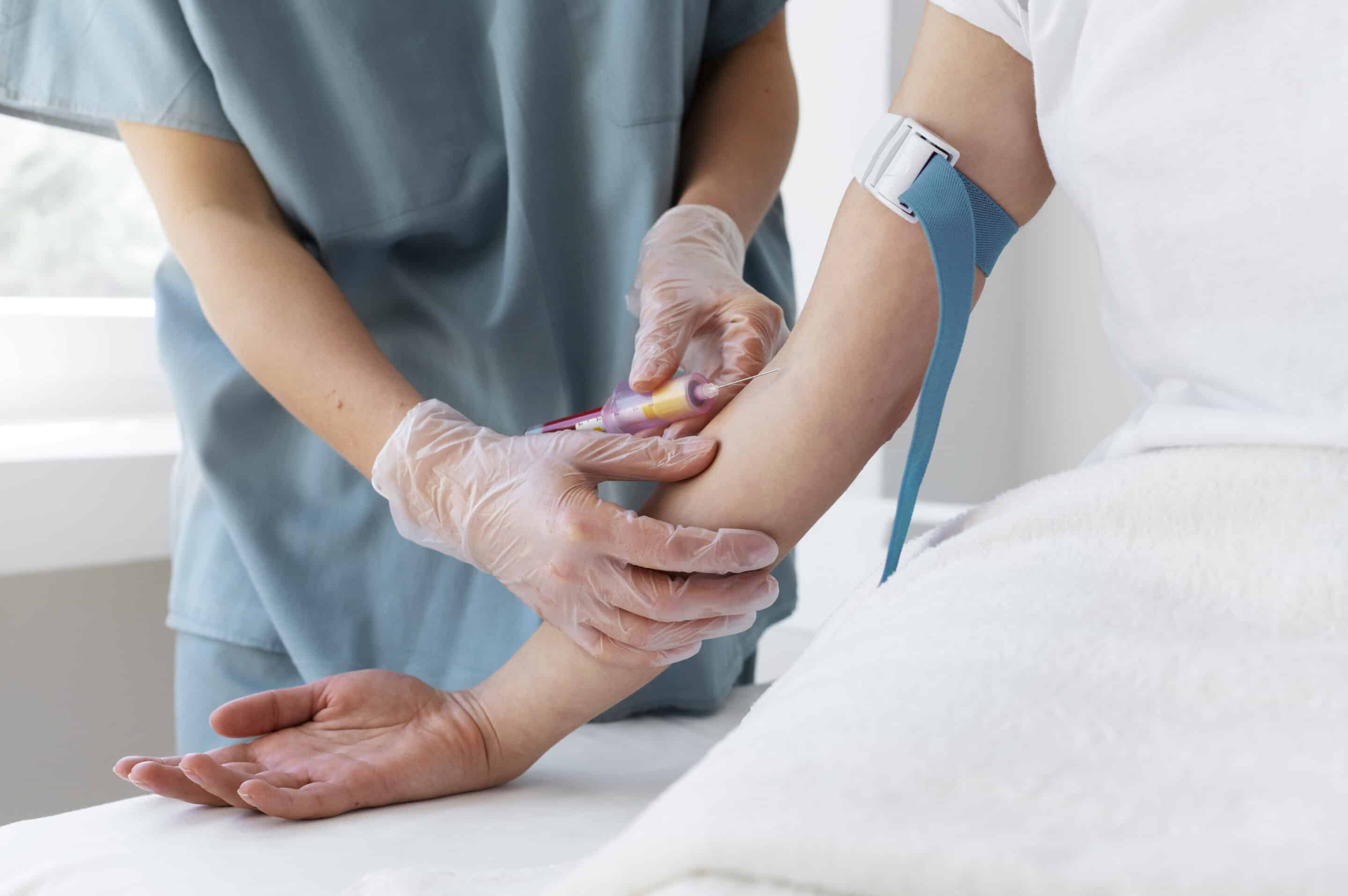 high-angle-health-professional-drawing-blood-prp-treatment Testing & Diagnostics